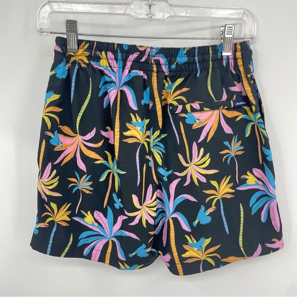 Chubbies midnight palms 5.5” inseam Swim Trunks Palm trees black multicolor Sz S - Picture 2 of 7